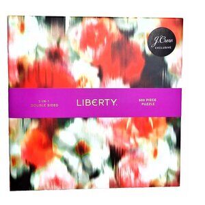 J. CREW Exclusive Liberty 2-In-1 Double Sided 500 Piece Puzzle Poppy Amelie